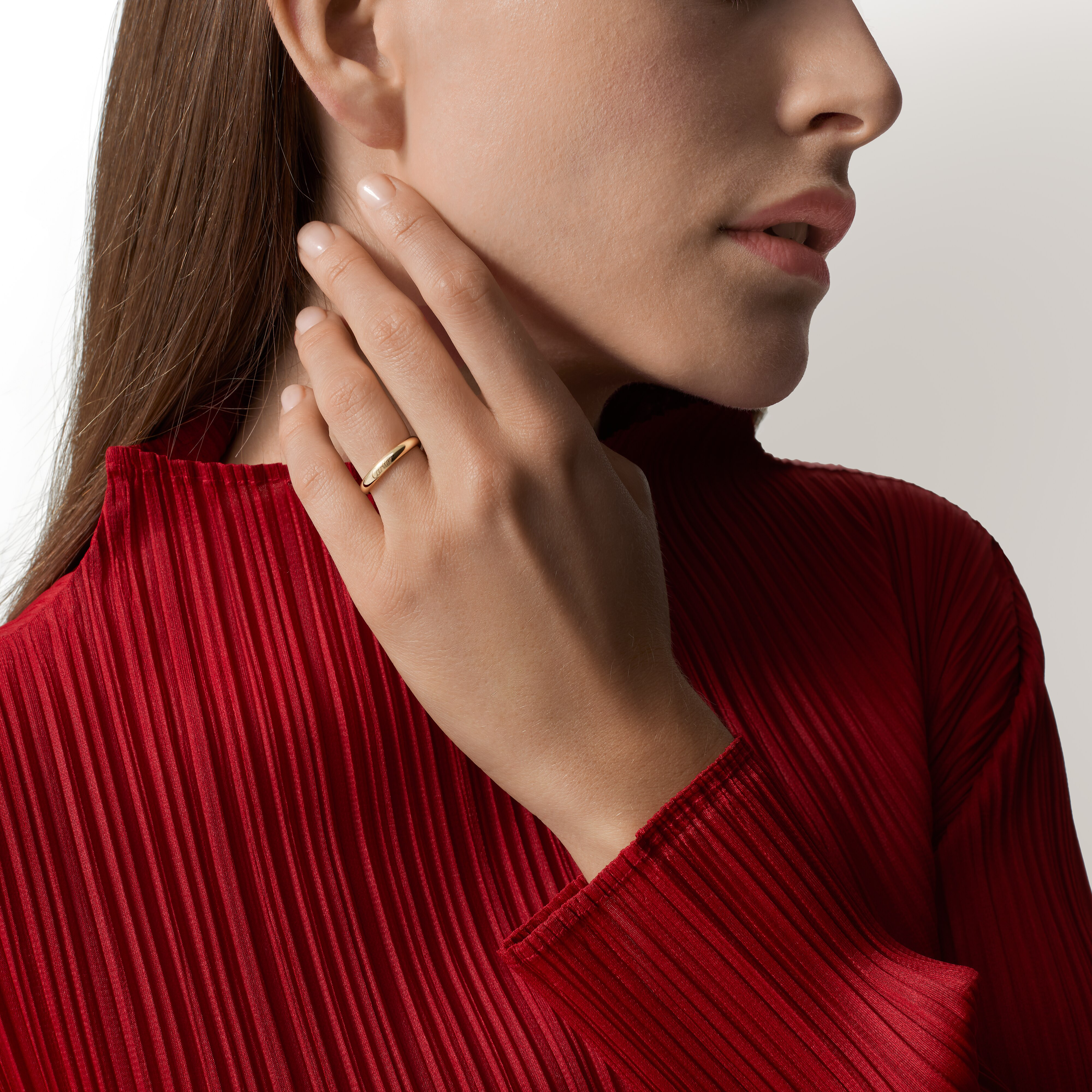 C de Cartier wedding band, 3 mm width