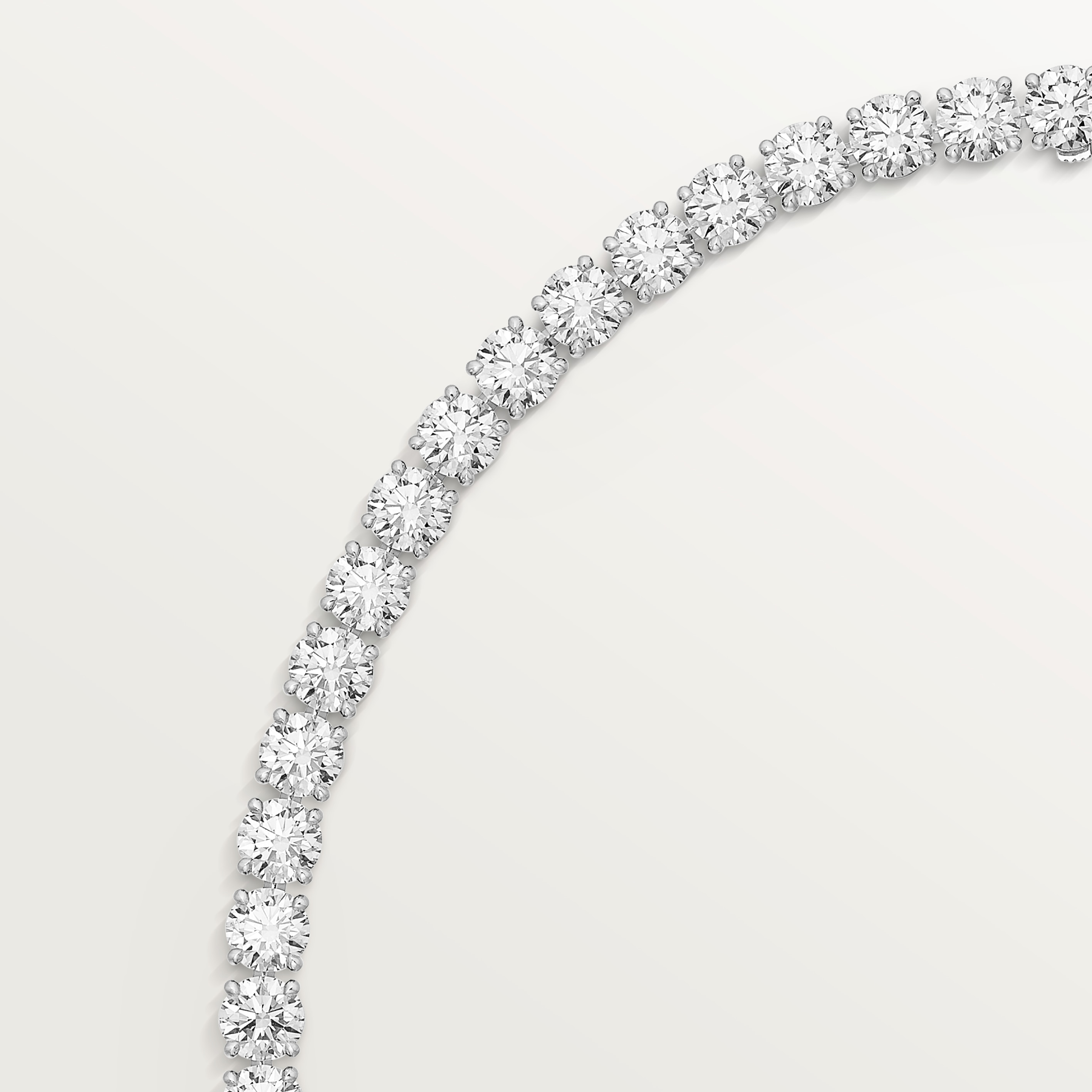 Lignes Essentielles necklace, brilliant-cut diamonds, image 5
