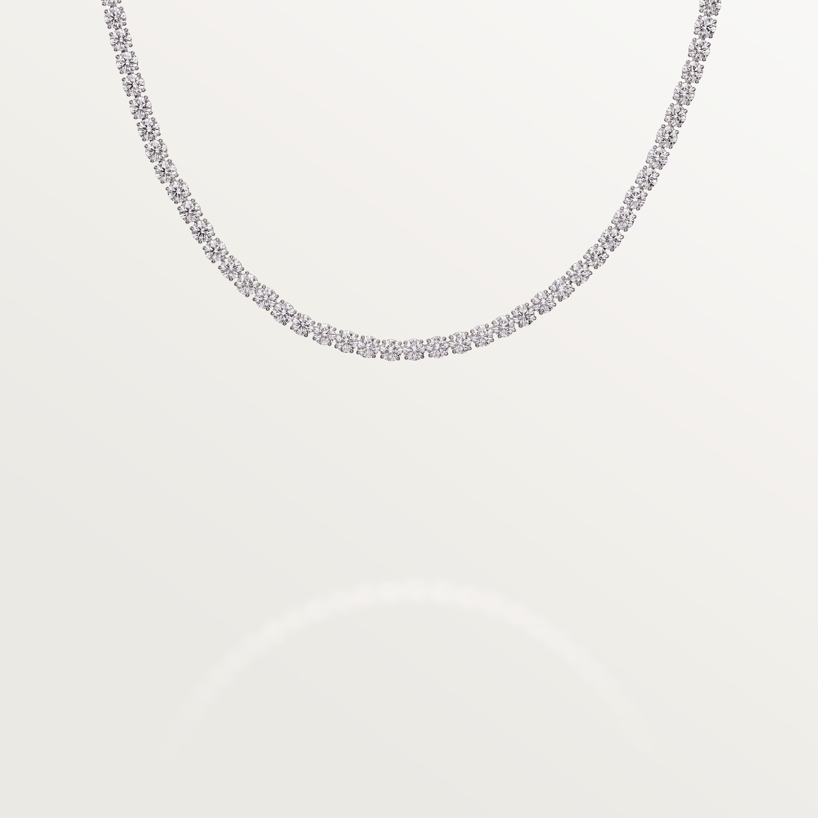 Lignes Essentielles necklace, brilliant-cut diamonds