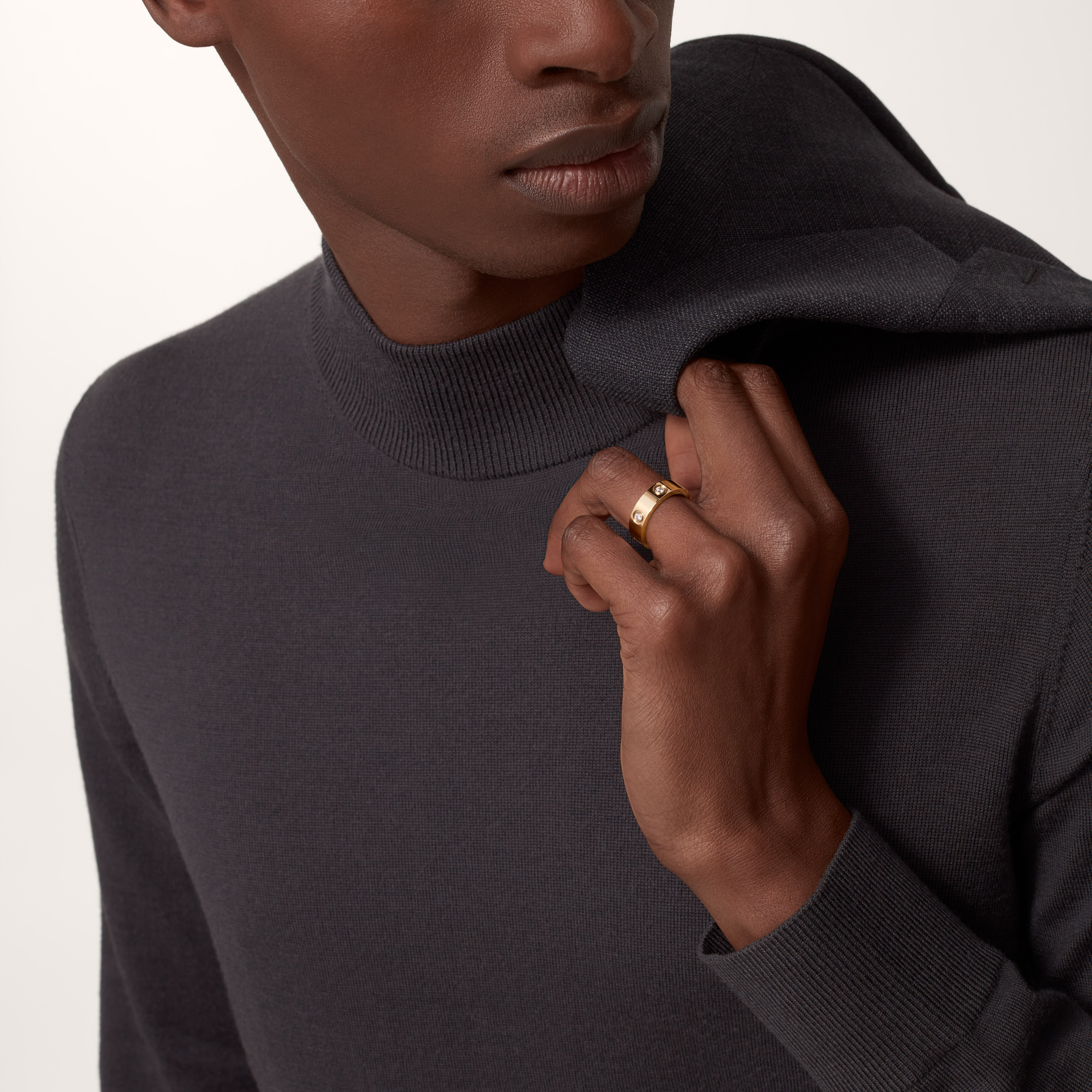 #LOVE# ring, classic model, 6 diamonds