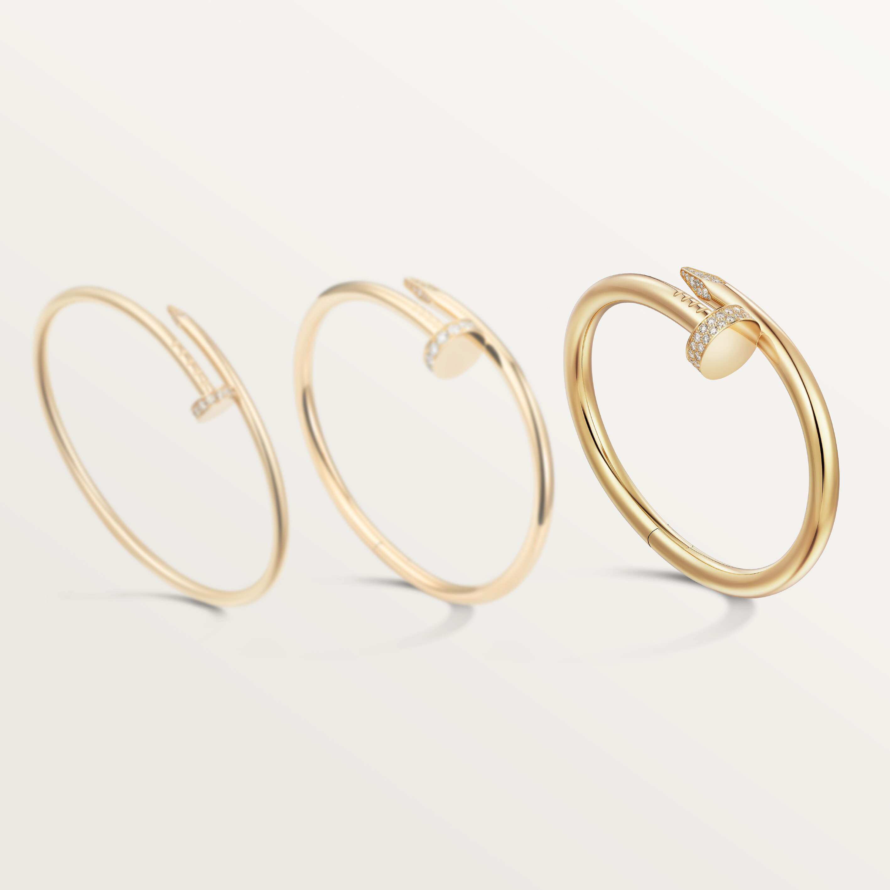 Juste un Clou bracelet, large model, diamonds, image 9