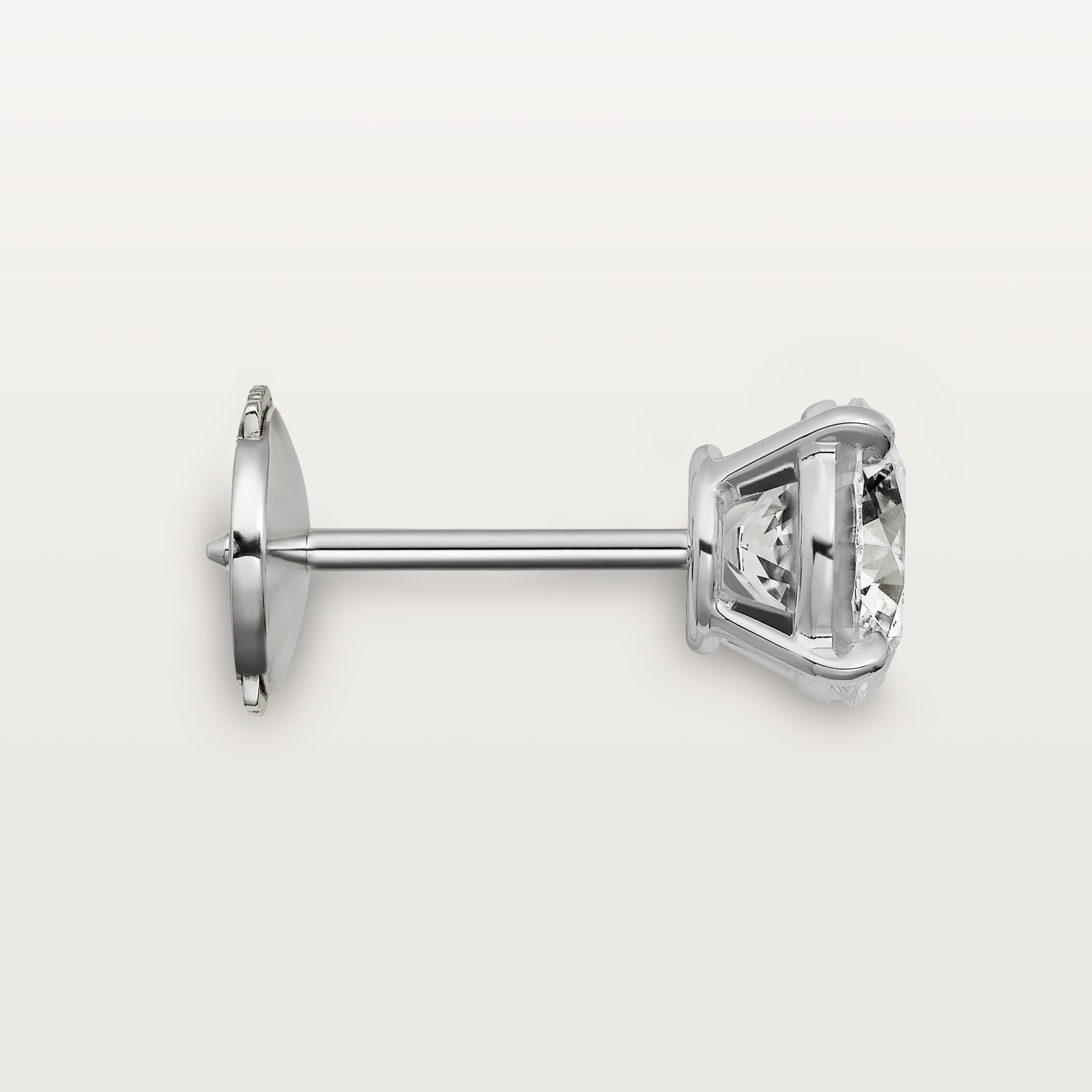 1895 stud earrings, 2 brilliant-cut diamonds 