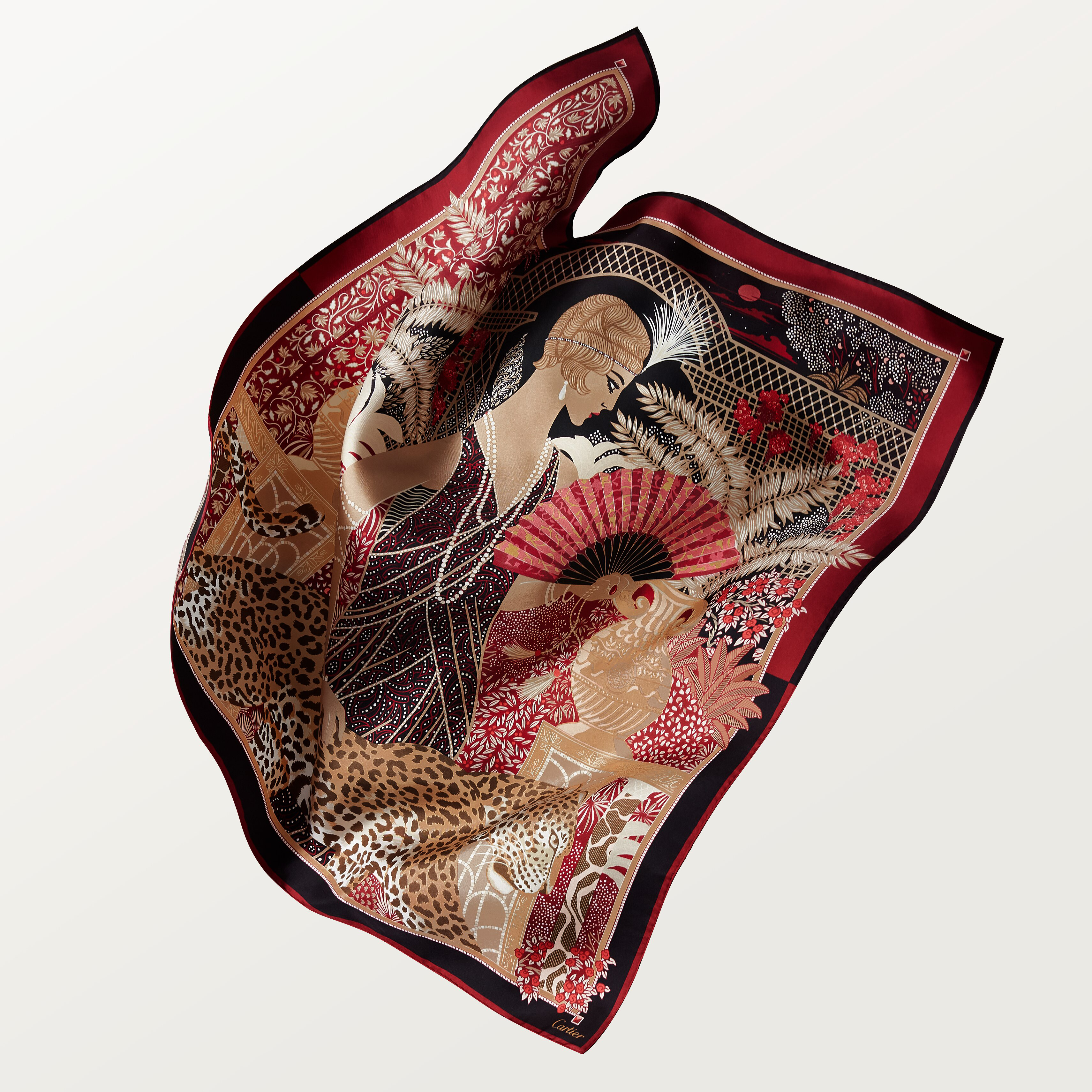 90 scarf, Woman with a Panther, image 6