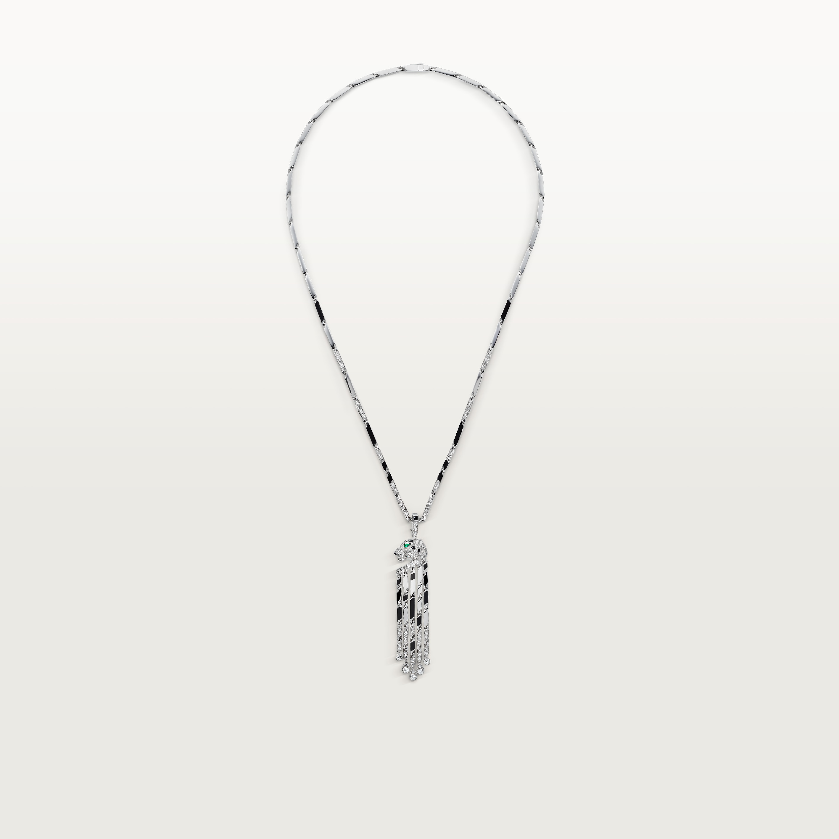 Panth&egrave;re de Cartier long necklace, small model, paved , image 5