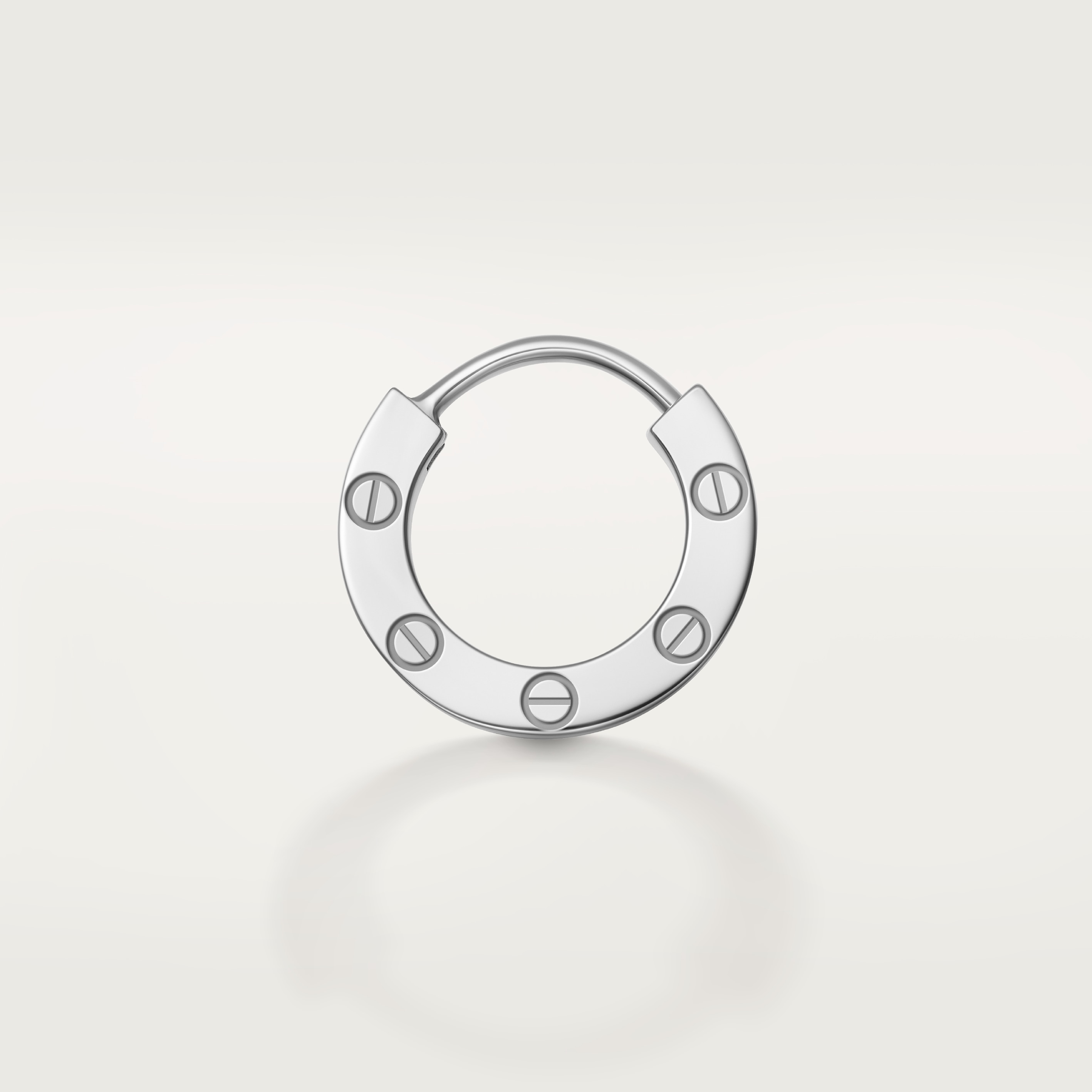 #LOVE# single hoop earring, paved