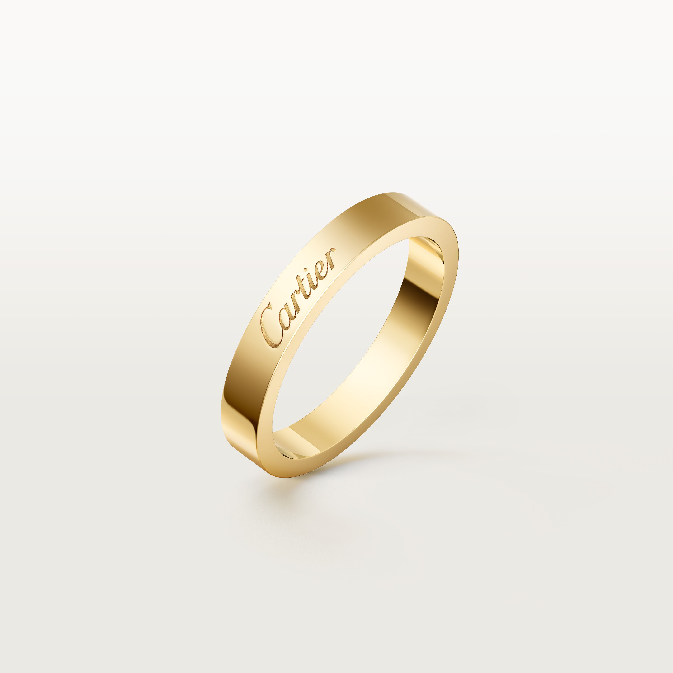 C de Cartier wedding band, 3 mm width
