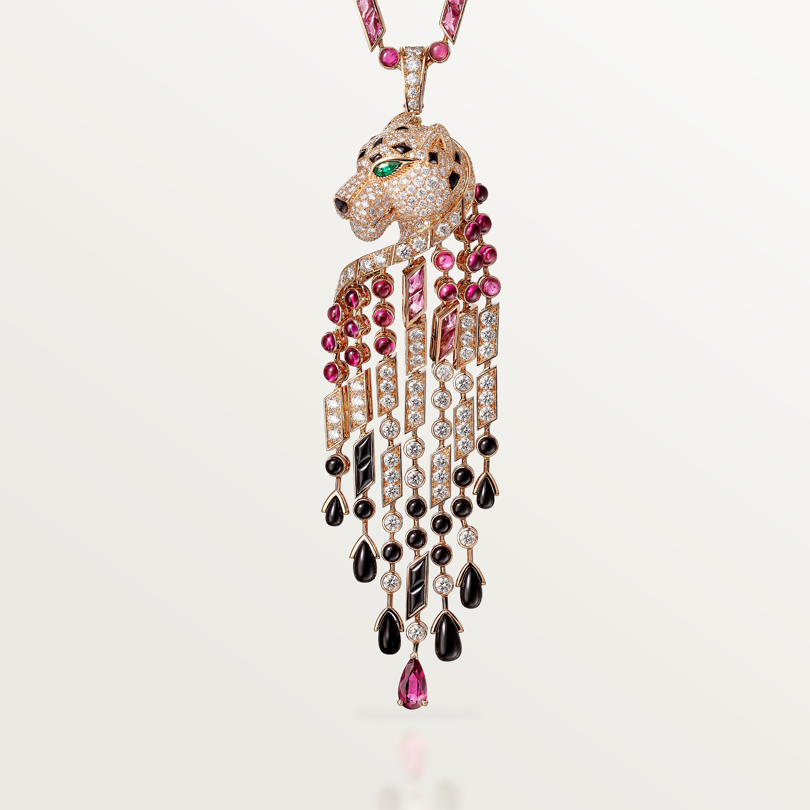 Panth&egrave;re de Cartier long necklace, rubellite, large model, paved , image 4
