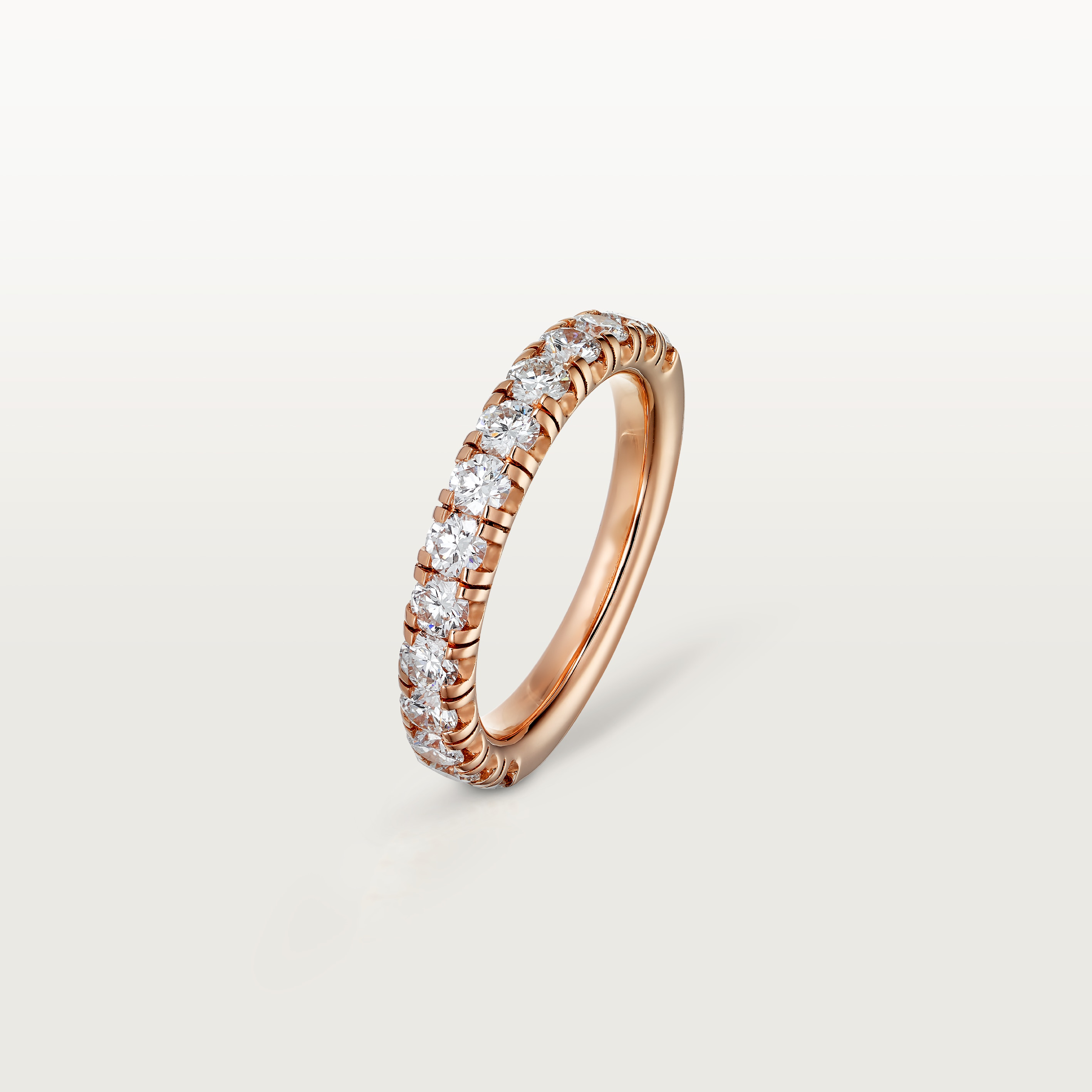 Etincelle de Cartier wedding band, 3.5 mm width, semi-paved