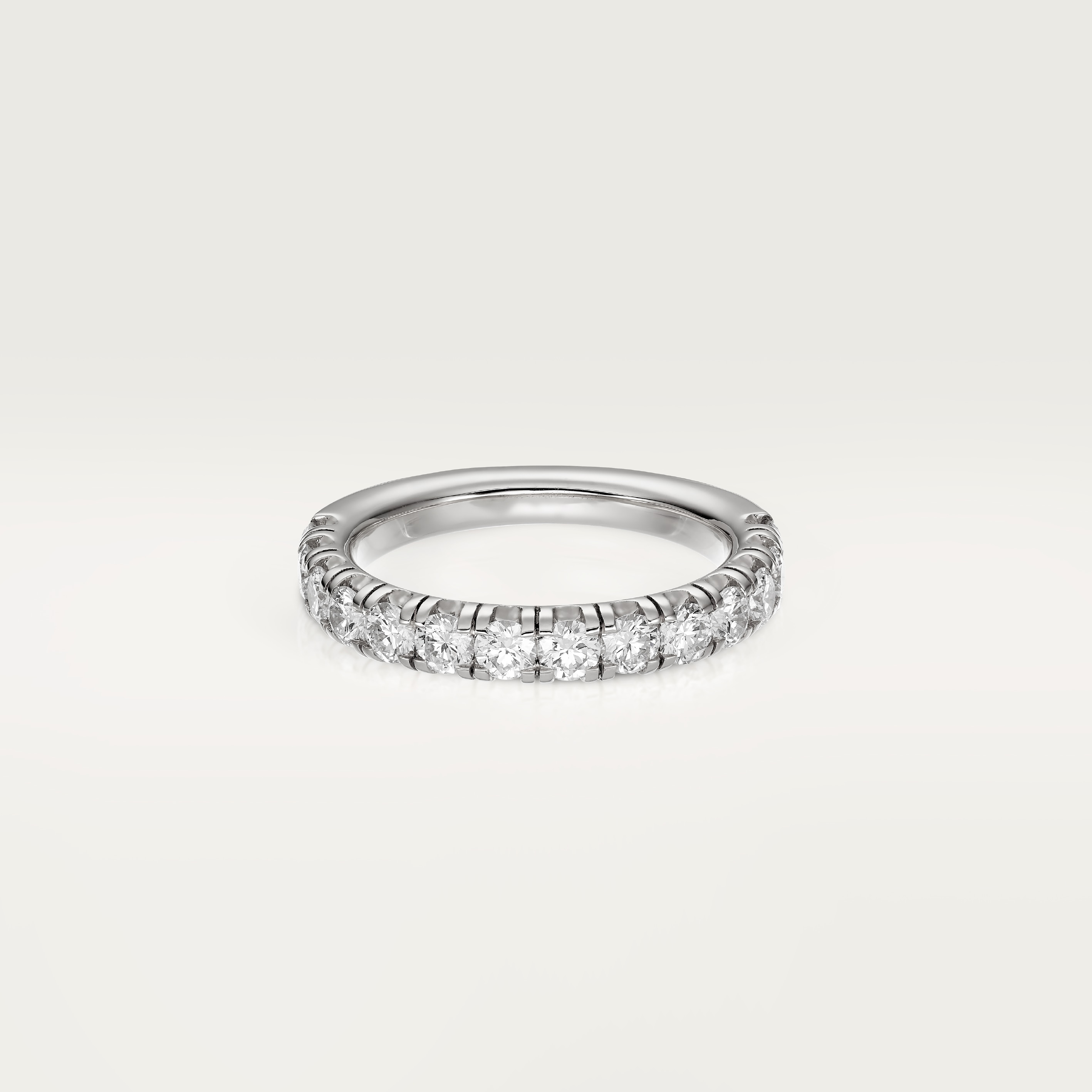Etincelle de Cartier wedding band, 3.5 mm width, semi-paved