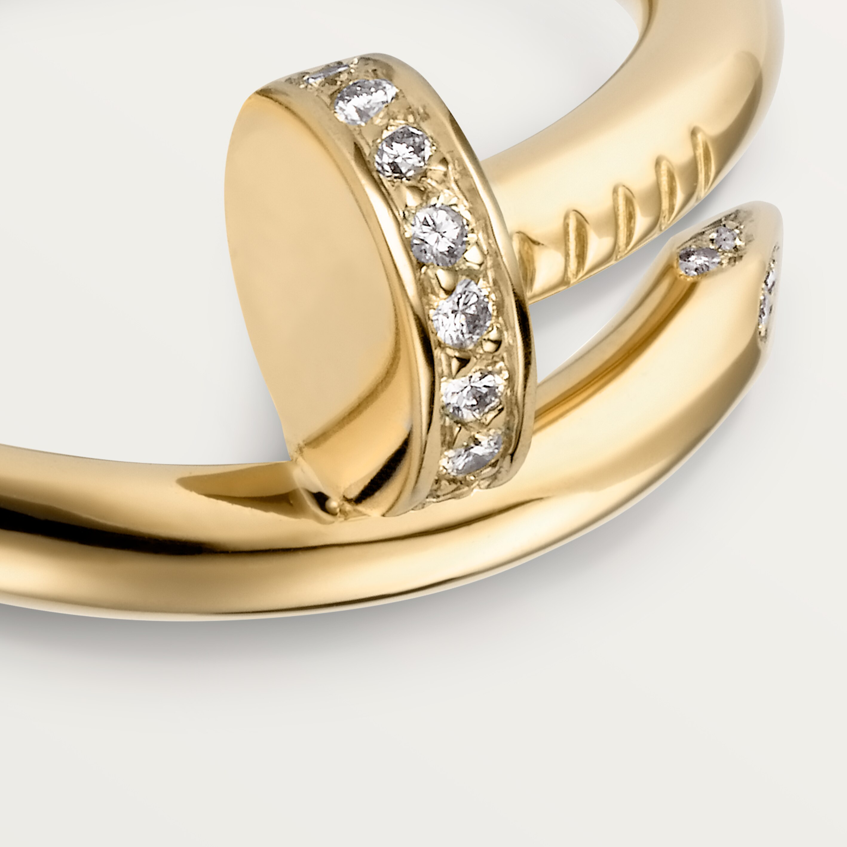 Juste un Clou ring, classic model, diamonds, image 6