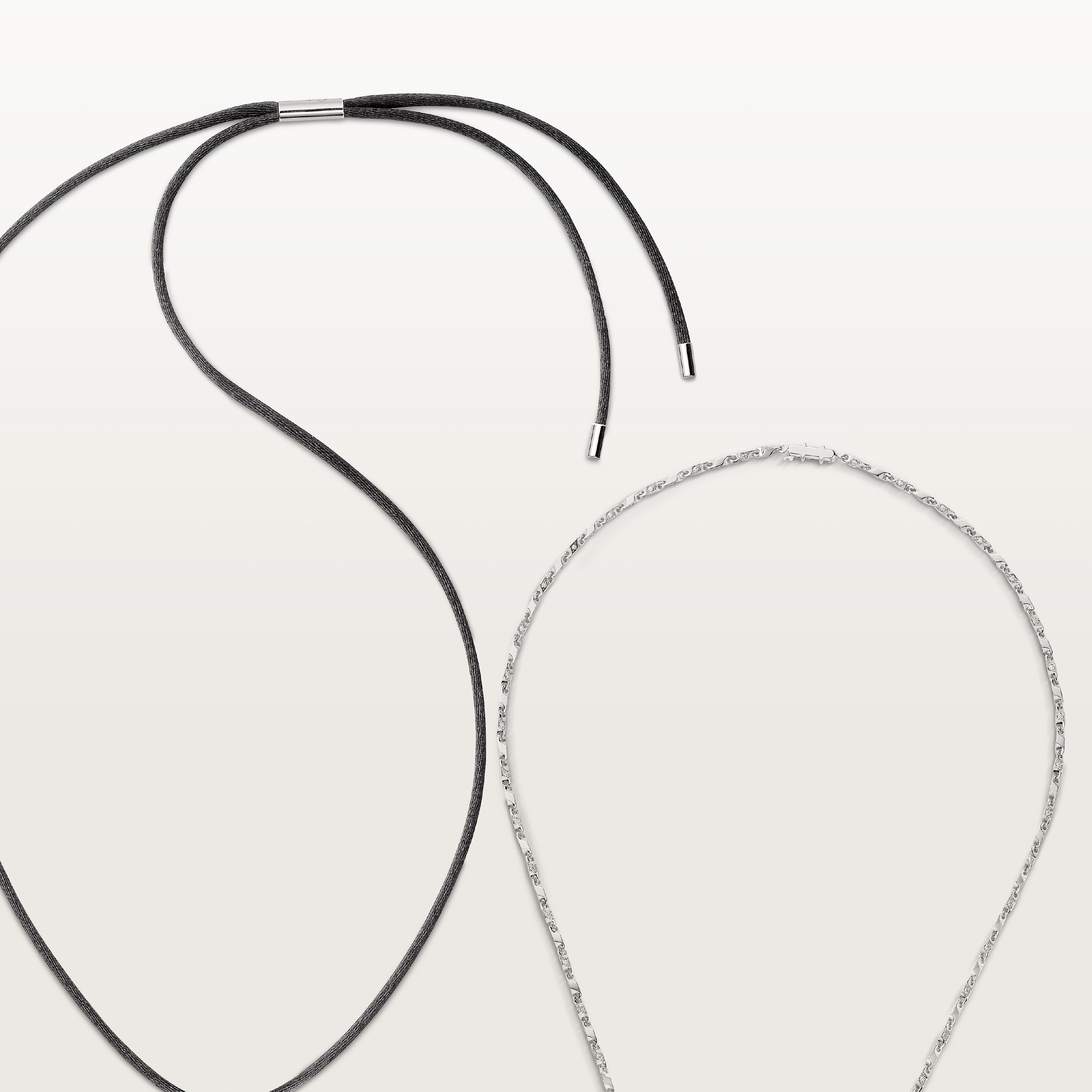 Faune et Flore de Cartier necklace, emerald beads, paved 