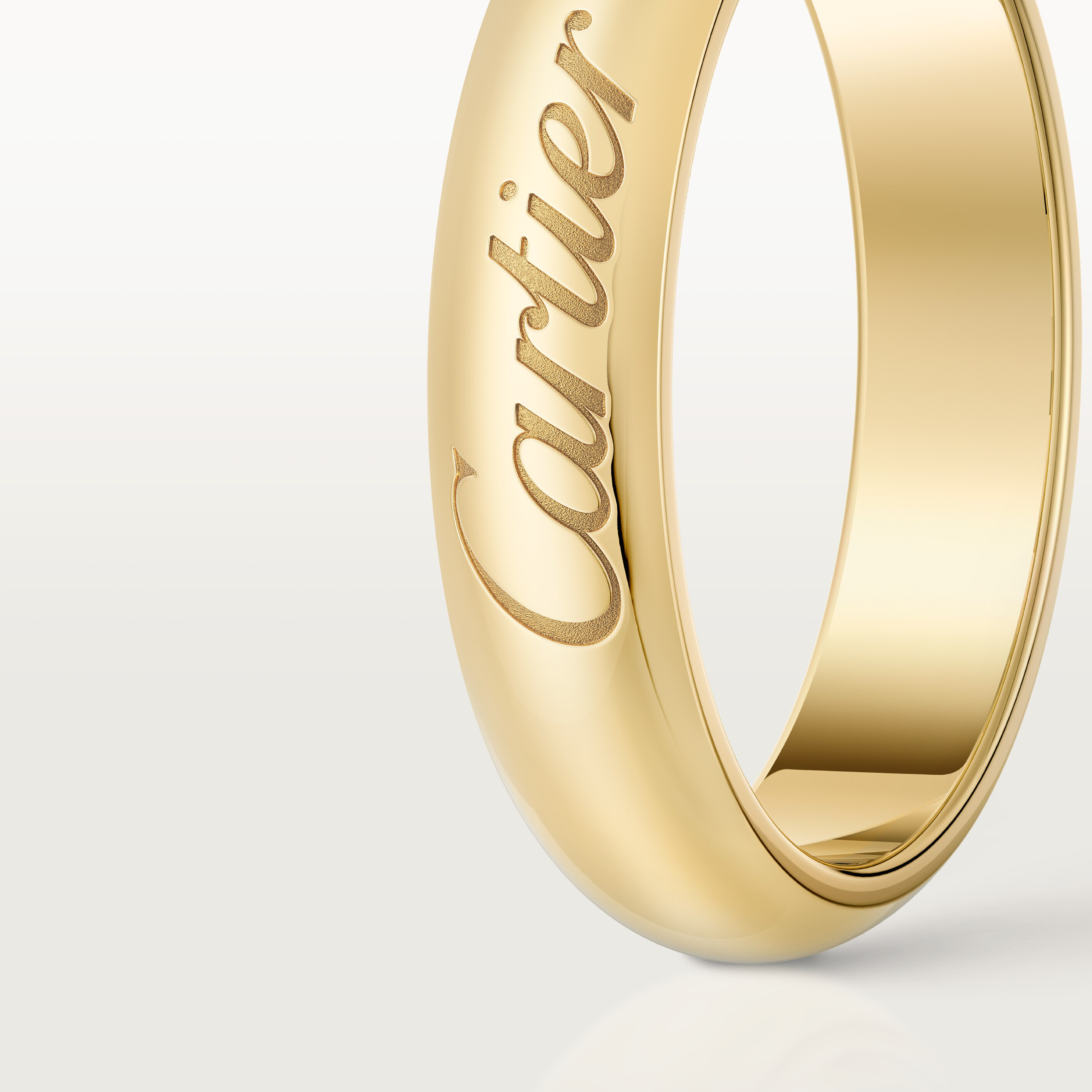 C de Cartier wedding band, 4 mm width, image 6