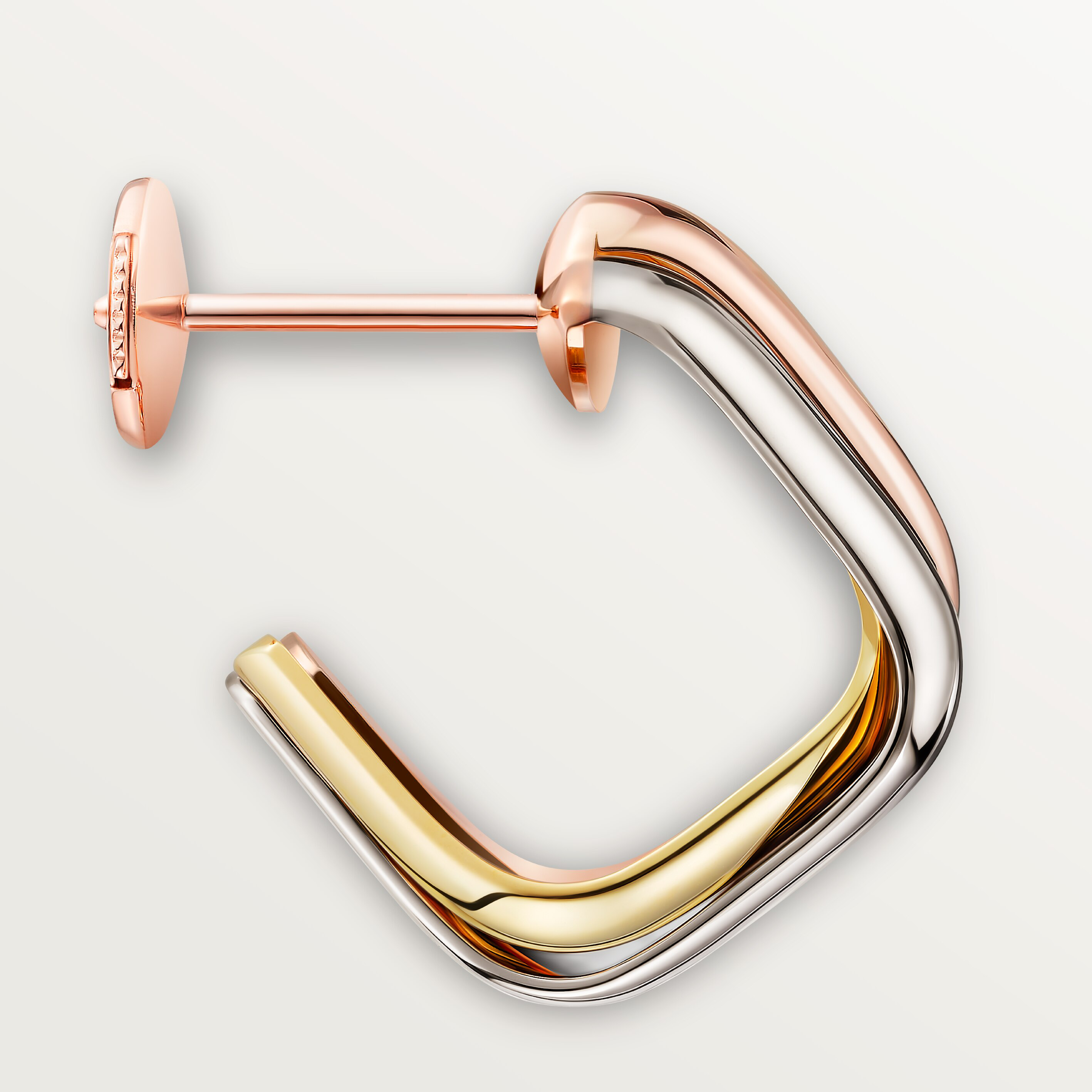 Trinity earrings, cushion-shaped, image 6