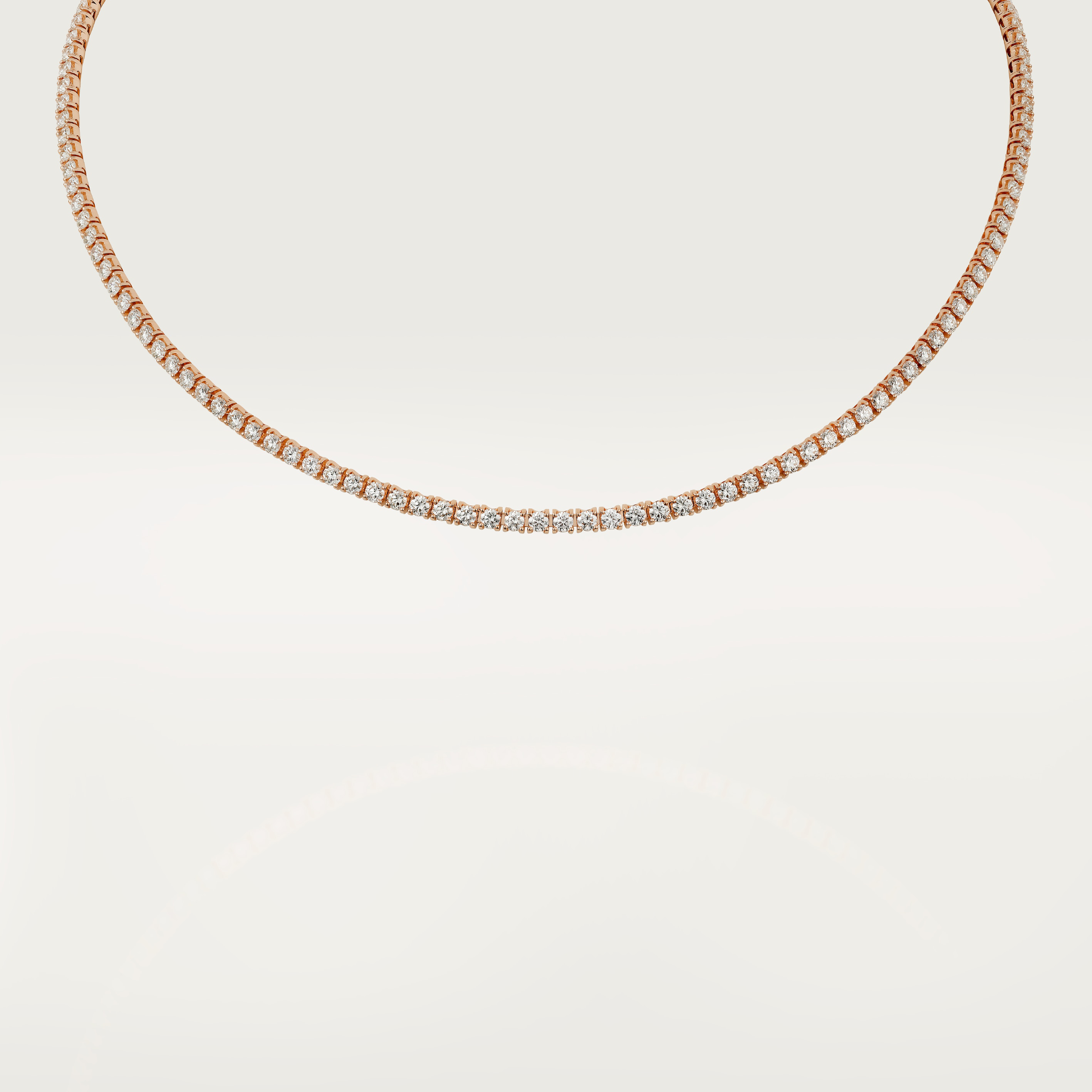 Lignes Essentielles necklace, brilliant-cut diamonds