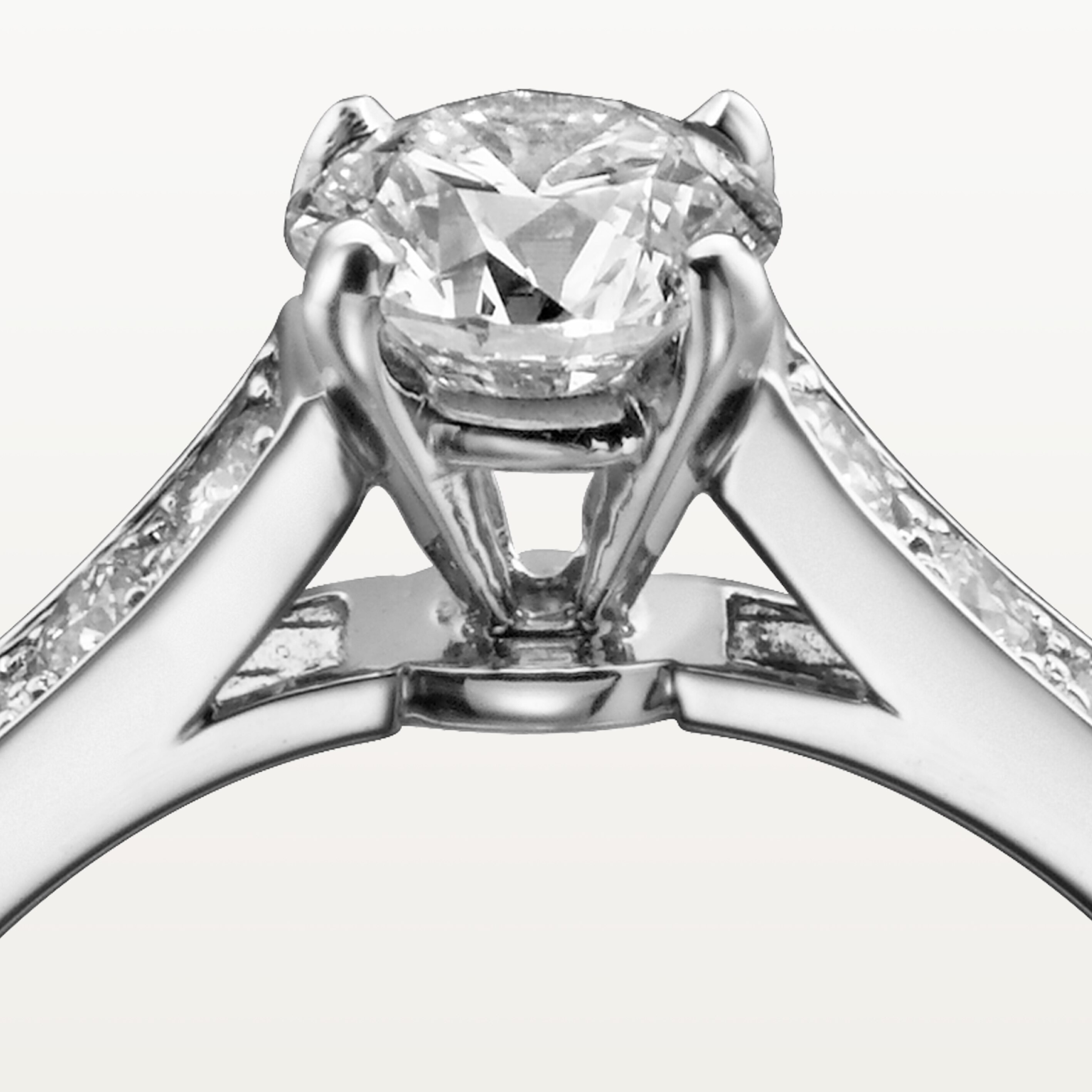 1895 solitaire, brilliant-cut diamond, paved , image 5