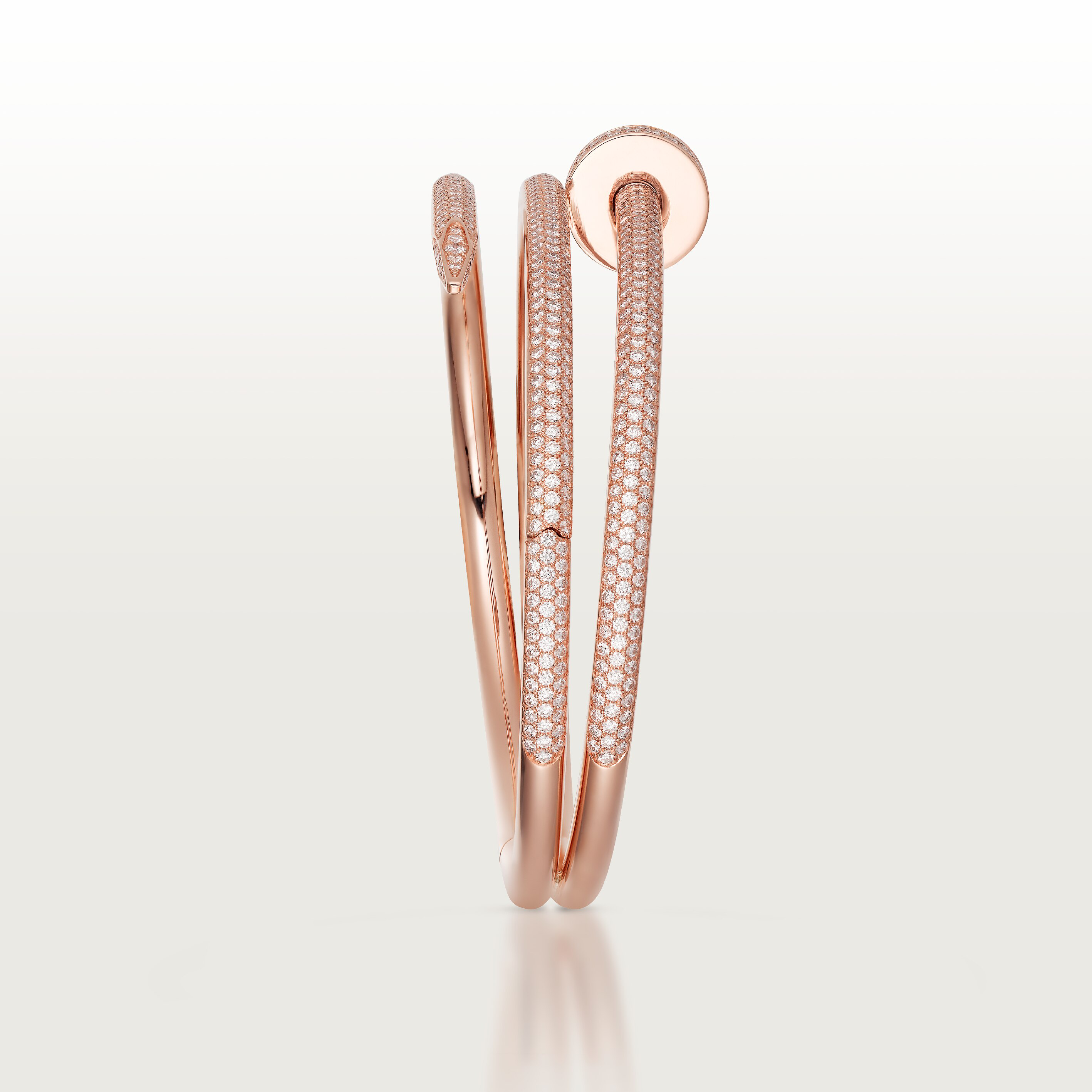 Juste un Clou bracelet, double, half-paved, image 7