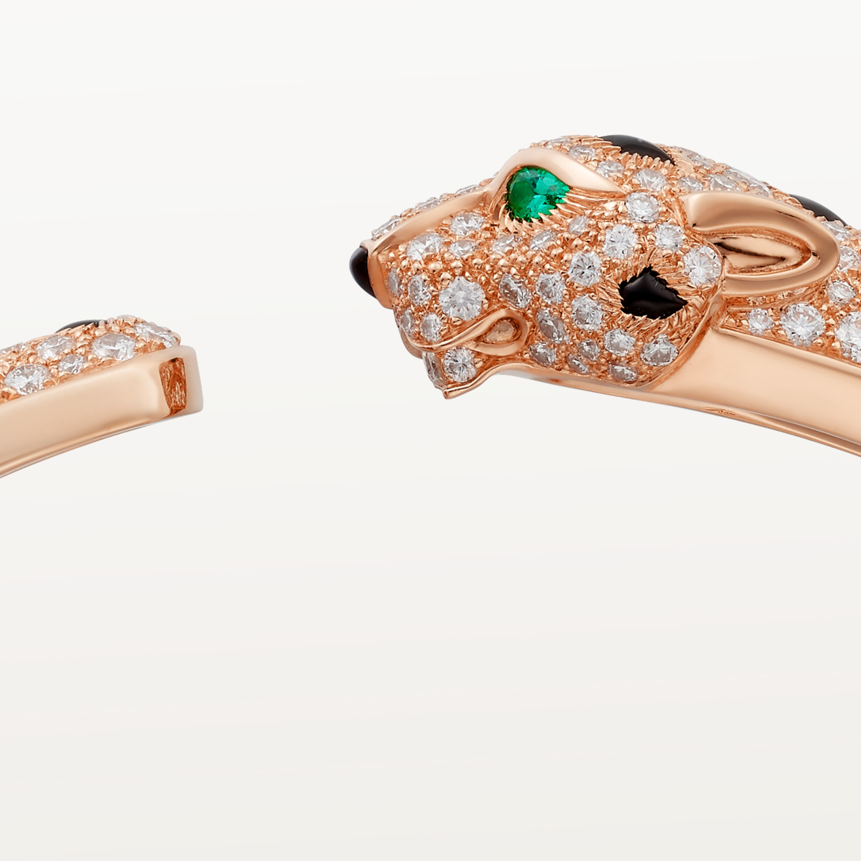 Panth&egrave;re de Cartier bracelet, medium model, half-paved