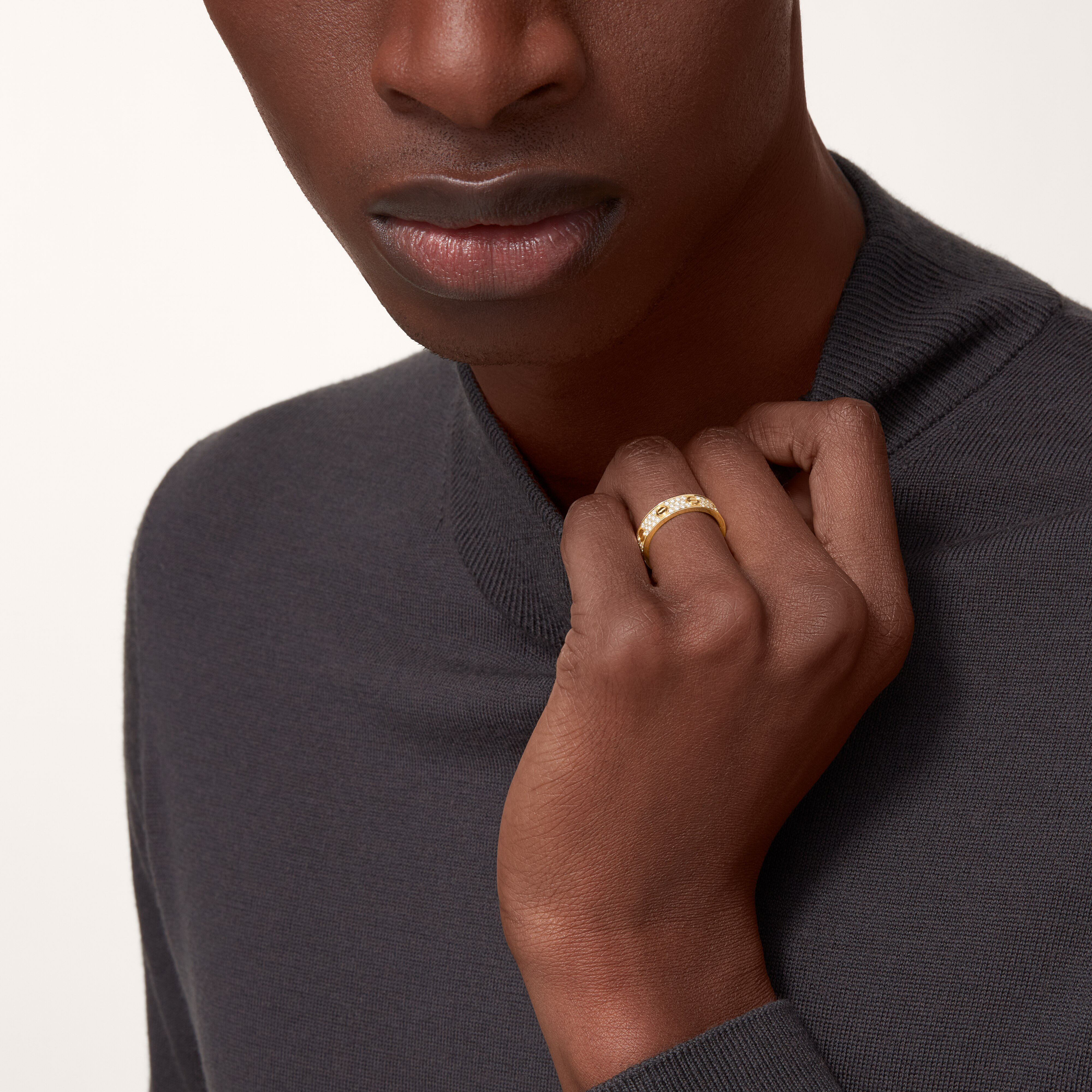 #LOVE# ring, small model, paved