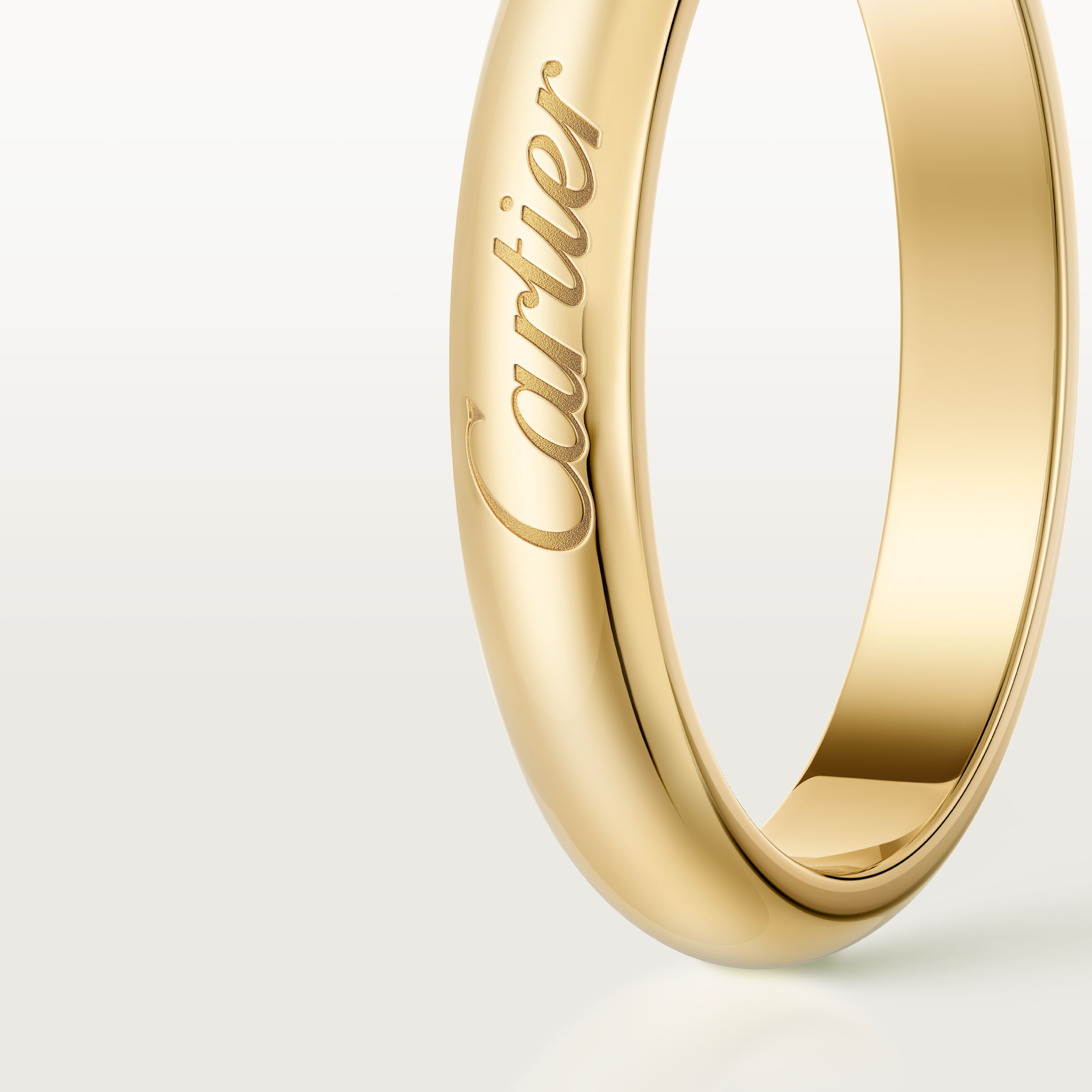 C de Cartier wedding band, 3 mm width, image 6