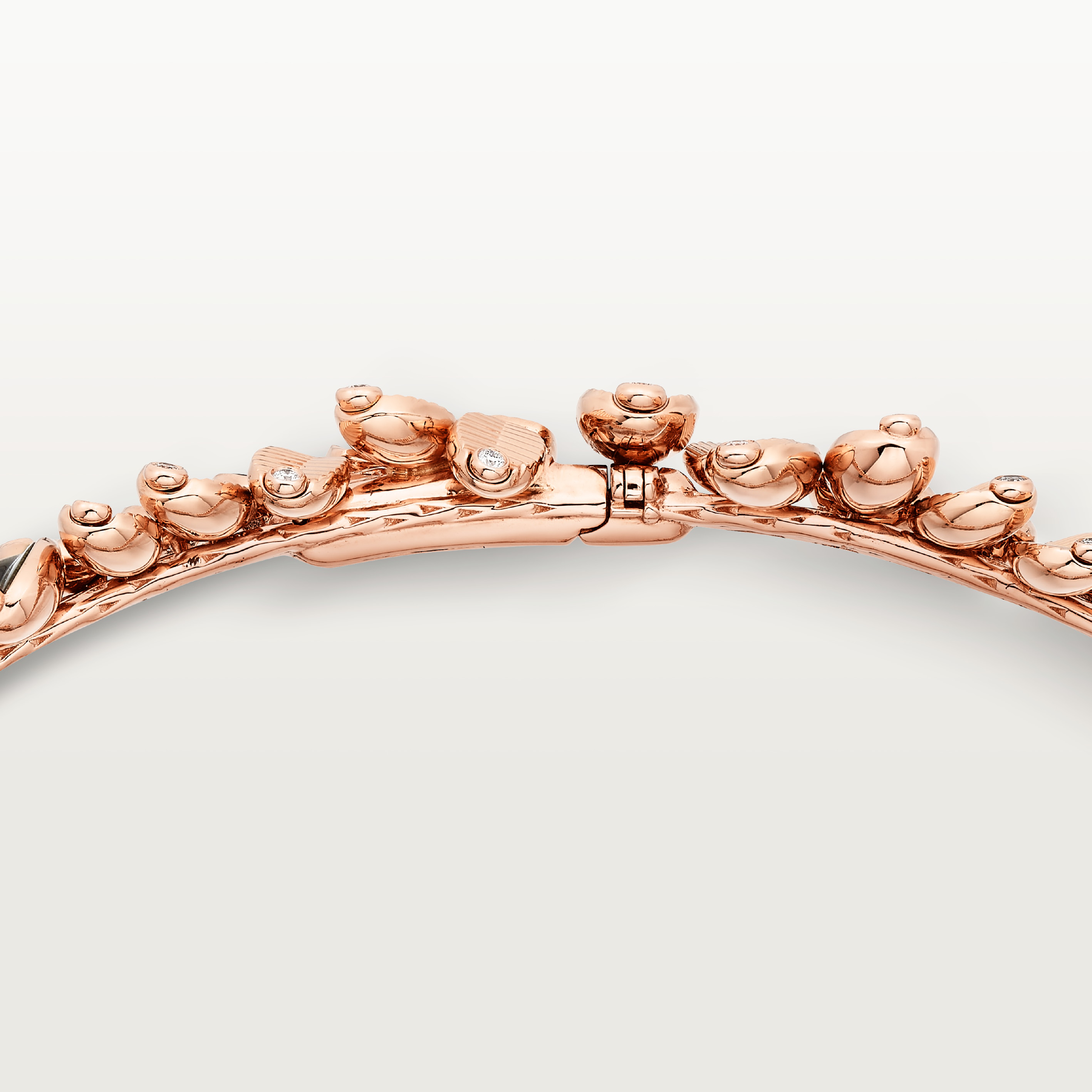 Grain de Caf&eacute; necklace, obsidian, semi-paved, image 5