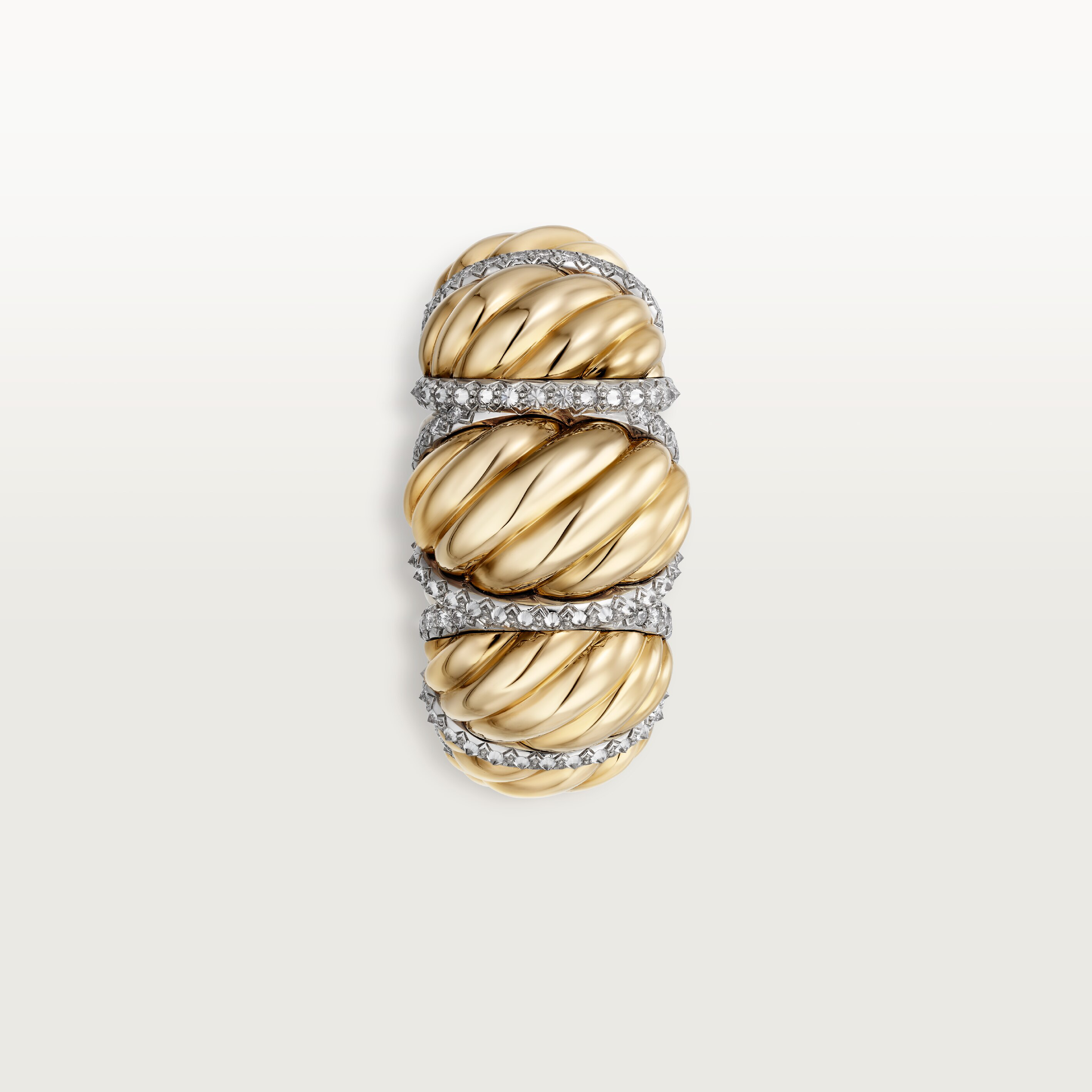 Cartier Libre Tressage ring, diamonds , image 5