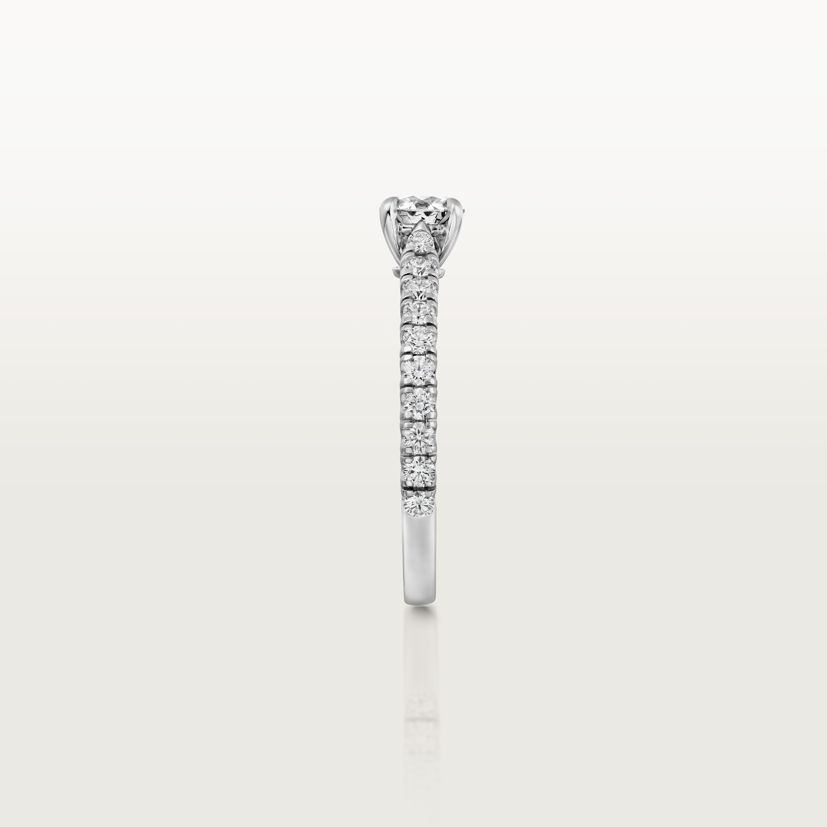 1895 solitaire, brilliant-cut diamond, paved , image 6