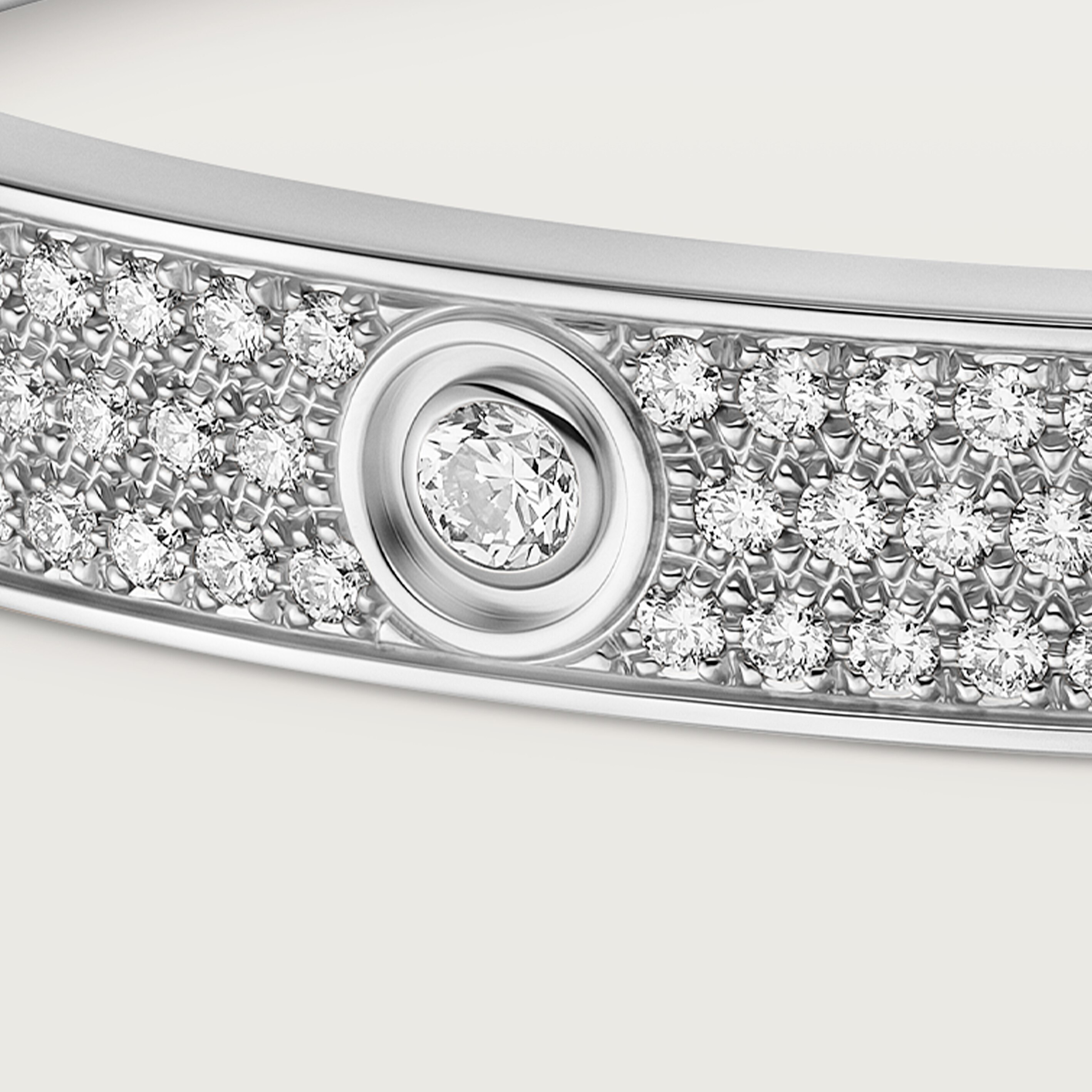 #LOVE# bracelet, classic model, paved, 12 diamonds