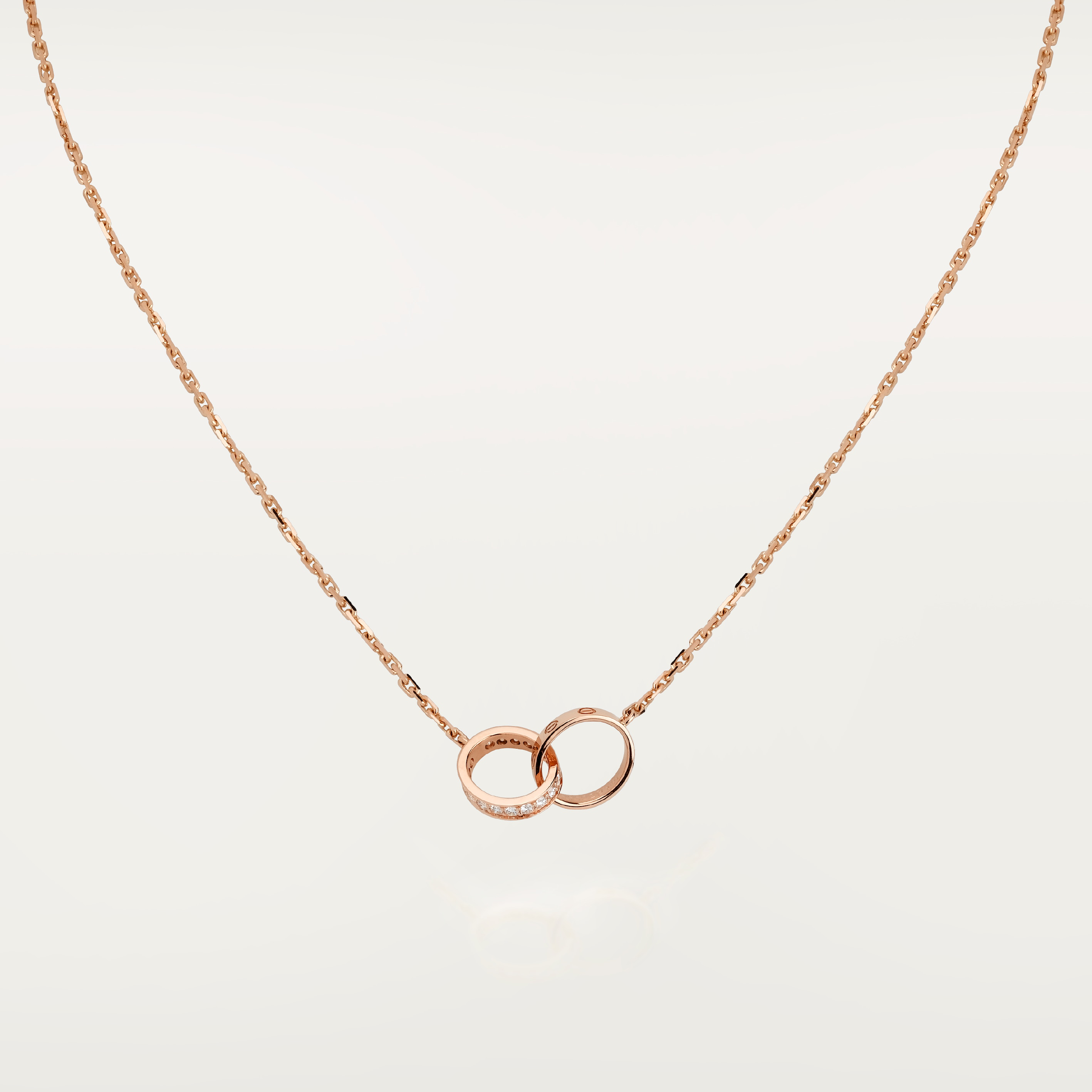 #LOVE# pendant, half-paved